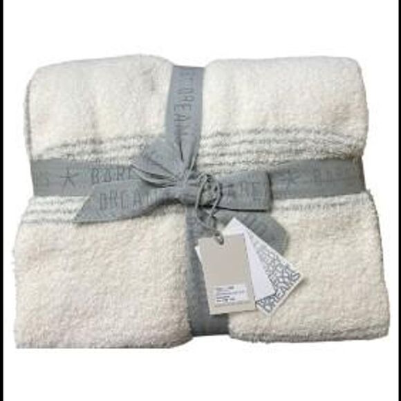Barefoot Dreams CozyChic Stripe Border Mix 45